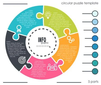 Info graphic process graphic template Stock Illustration