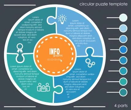 Info graphic process graphic template Illustrazione stock