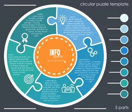 Info graphic process graphic template Stock Illustration