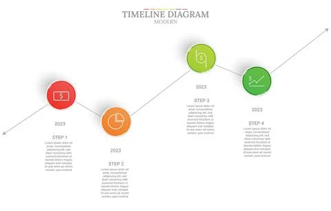 Info graphic time line for your 6 month, 6 year presentation of your busine.. Stock Illustration