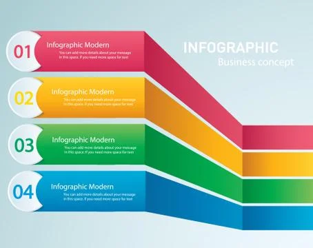 Info graphic Vector template with 4 options Stock Illustration