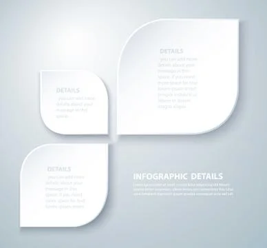 Info graphic Vector template with 4 options Stock Illustration