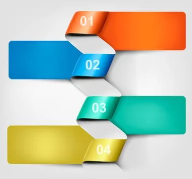 Info graphics banner with numbers. vector illustration Stock Illustration