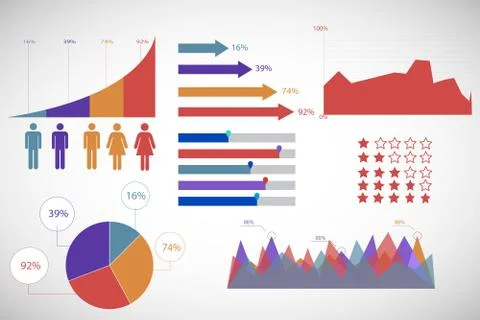 Info graphics, business presentation Stock Illustration