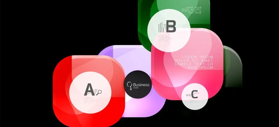 Info graphics circles background. Success icon symbol. Vector info graphic Stock Illustration