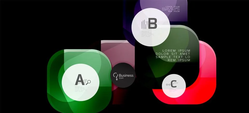 Info graphics circles background. Success icon symbol. Vector info graphic Stock Illustration