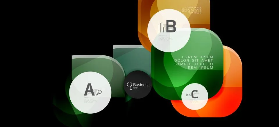 Info graphics circles background. Success icon symbol. Vector info graphic Stock Illustration