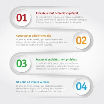 Info graphics - frames for your text Stock Illustration