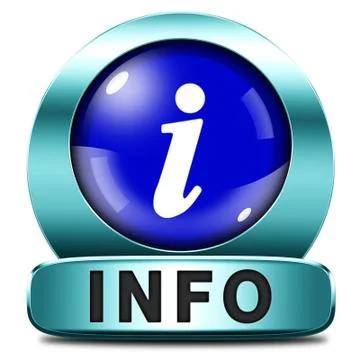 Info icon Illustrazione stock