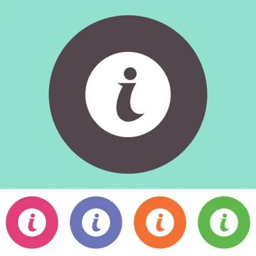 Info icon Illustrazione stock