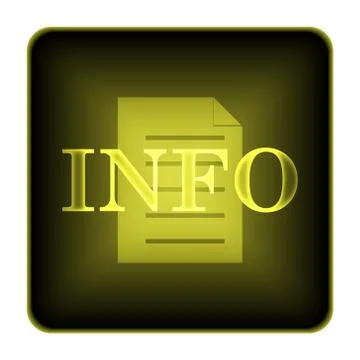 Info icon. internet button on white background.. Stock Illustration