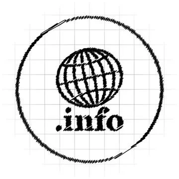 .info icon. Internet button on white background.. Stock Illustration