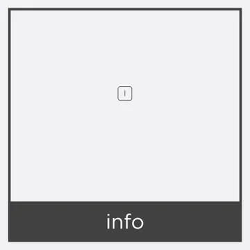Info icon isolated on white background Stock Illustration
