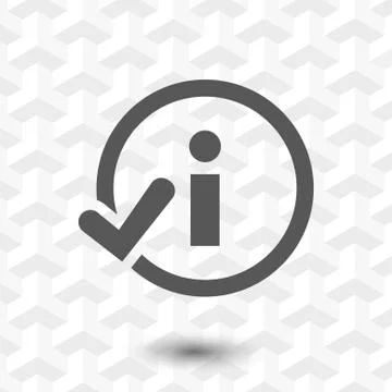 Info icon stock vector illustration flat design Stock Illustration