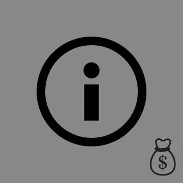 Info icon stock vector illustration flat design Stock Illustration
