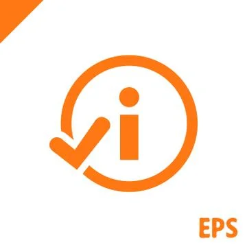 Info icon stock vector illustration flat design Stock Illustration