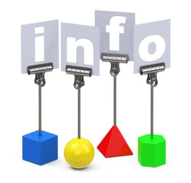 The info Stock Illustration