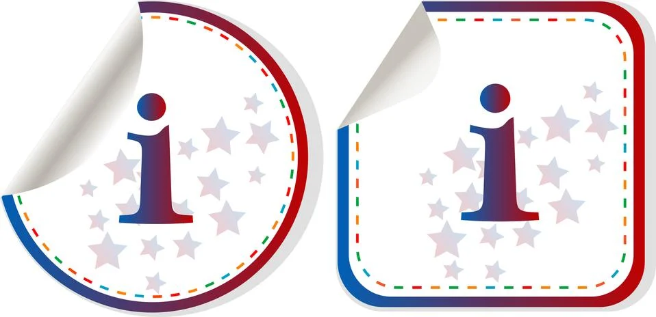 Info logo icon design template elements. Information speech bubble sign icon  Stockillustratie