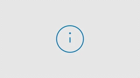Info Mark Icon Animation Motion Graphic Alpha Channel 4K Light 스톡 동영상 340182930