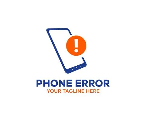 Info message on smartphone logo design. Error vector design and illustration. Stock Illustration