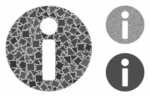 Info Mosaic Icon of Bumpy Parts Stock Illustration