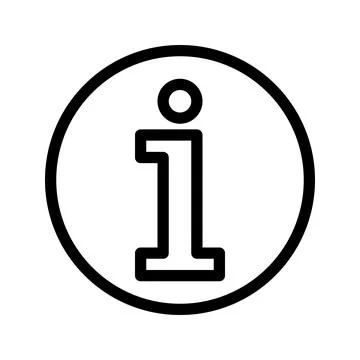 Info point line icon. Vector graphics.. Stock Illustration