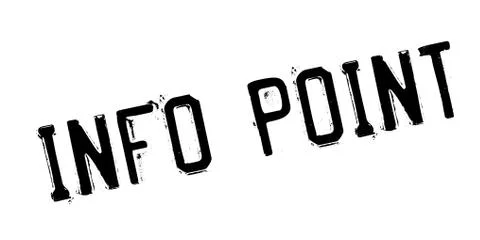 Info Point rubber stamp Stock Illustration