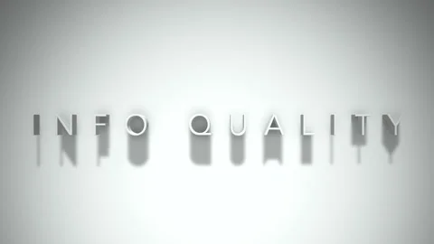 Info quality 3D title animation white text on a white background Stock Footage 299429623