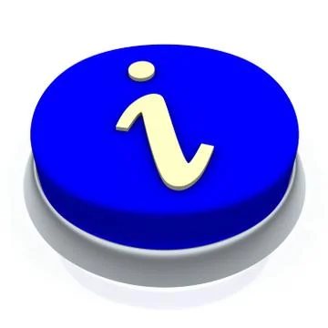 Info round button 3d Stock Illustration