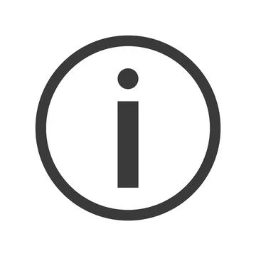 Info Round Icon Vector Illustration Stock Illustration