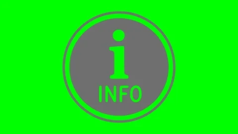 Info sign config white flash animation Stock Footage 345263665
