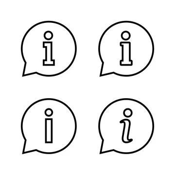 Info sign icon vector. about us sign and symbol. Faq icon Illustrazione stock