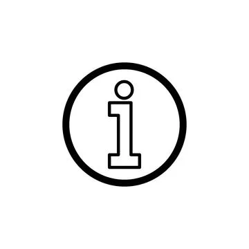 Info sign icon vector. about us icon vector. Faq icon Illustrazione stock