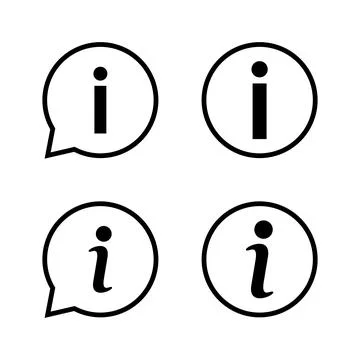 Info sign icon vector. about us sign and symbol. Faq icon Stock Illustration