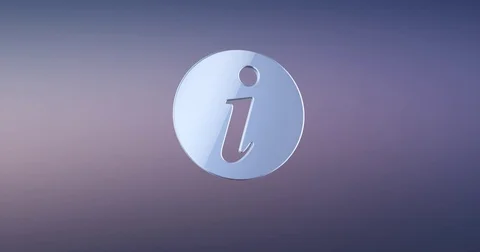 Info Silver 3d Icon Stock-Footage 69987644