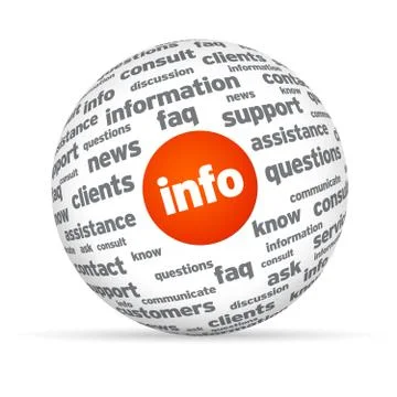 Info sphere Illustrazione stock