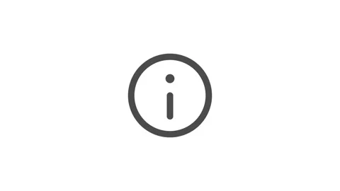 Info Symbol Animating in Seamless Loop Vídeos de archivo 346649233