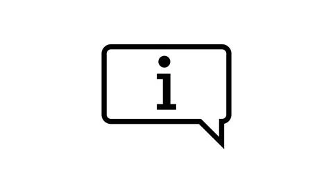 Info talk Icon Stock Illustration