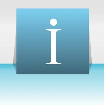 Info web button information symbol sign, info symbol . Letter I web button sy Stock Illustration