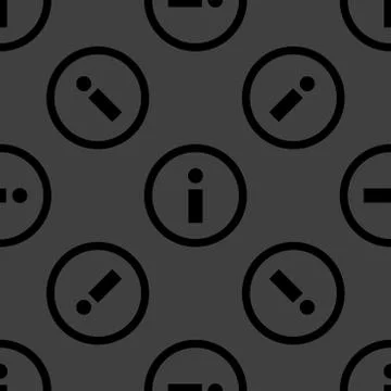 Info web icon. flat design. Seamless pattern. Stock Illustration