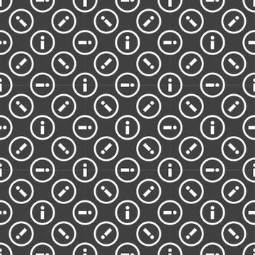 Info web icon. flat design. Seamless pattern. Stock Illustration