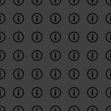 Info web icon. flat design. Seamless pattern. Stock Illustration