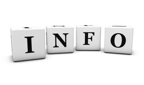 Info Word On Cubes Stock Illustration