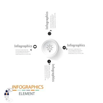 Infograohics design element label or banner can be used for workflow layout Illustrazione stock