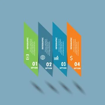 Infograohics design element label or banner can be used for workflow layout n Stock Illustration