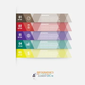 Infograohics design element label or banner can be used for workflow layout n Illustrazione stock