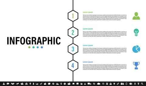 Infograph-g4-line-03a Stock Illustration