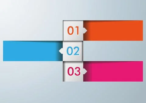 Infographic 3 squares background Stock Illustration