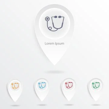 Infographic Abstract medical pointer . Vector illustration Stock Illustration