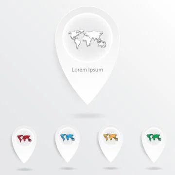 Infographic Abstract pointer . Vector illustration Stock Illustration